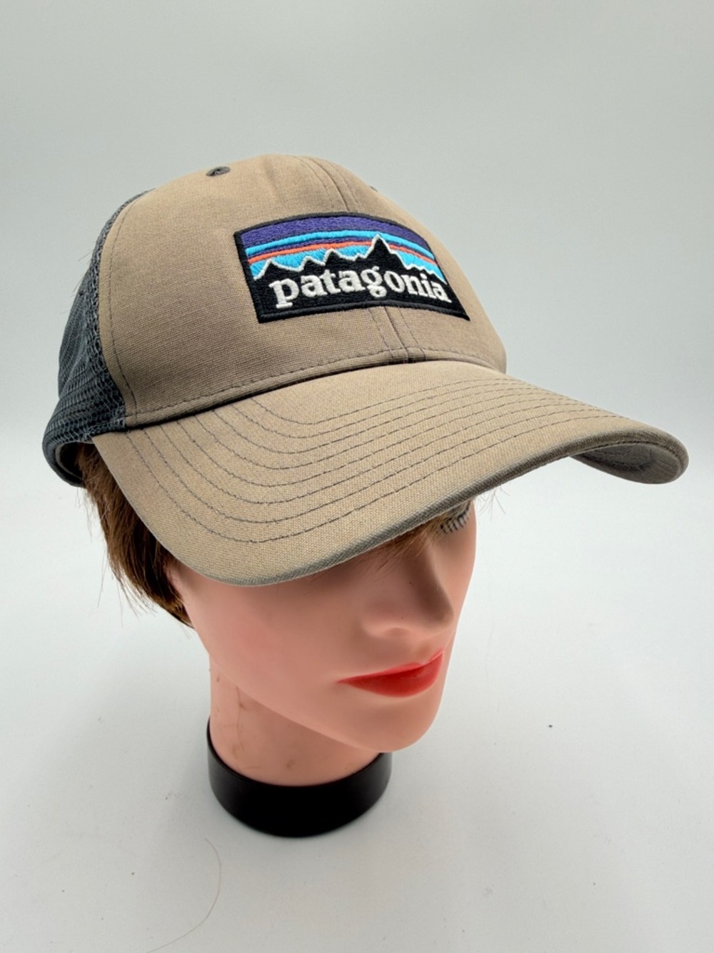 PATAGONIA Logo Trucker Cap Super Vintage Retro snap back snapback spellout CLEAN